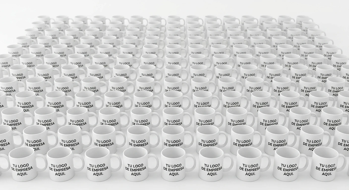 Producción de tazas corporativas personalizadas con el logo de empresa, foto de galería Zephyr
